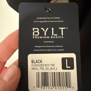 BYLT Basics Black Short Sleeve Tee